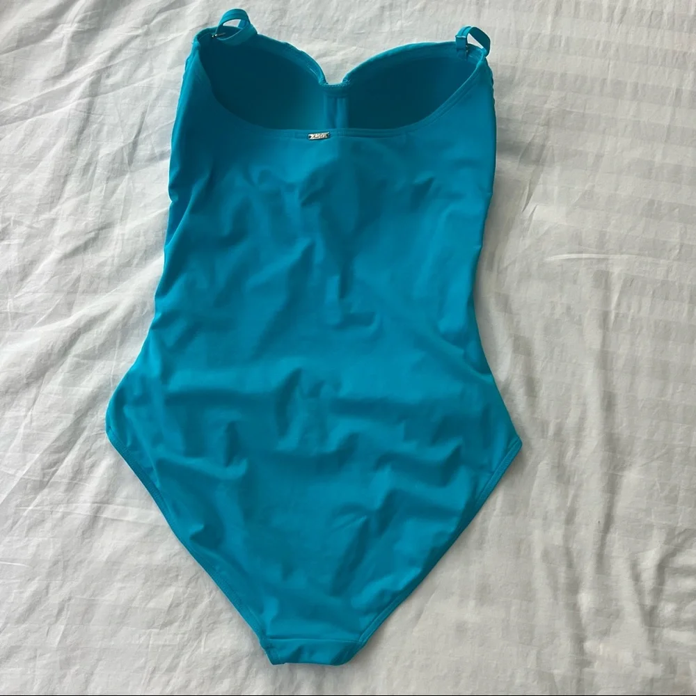 Anne Cole Swimsuit, Aqua, Size 8 - Picture 2 of 4